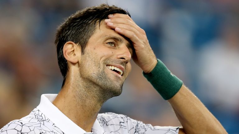 Novak Djokovic's match against Grigor Dimitrov was suspended