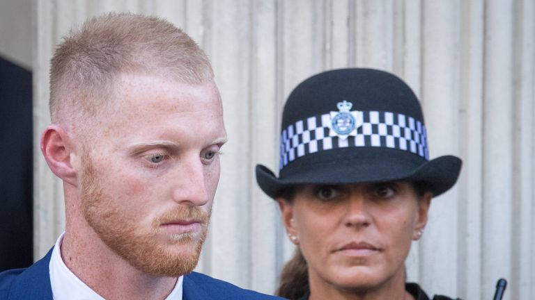 Stokes denies affray outside a nightclub