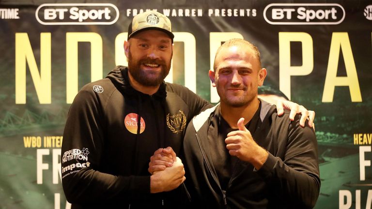 Tyson Fury faces Francesco Pianeta at the weekend