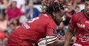 WATCH: Basta sees red for forearm smash