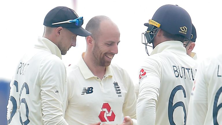 Sri Lanka portal - Jack Leach put in a much improved performance after lunch on day four in Galle