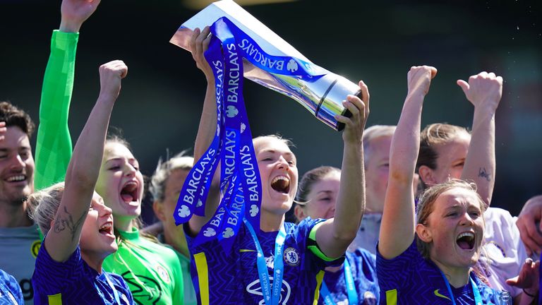 Chelsea lift the WSL title