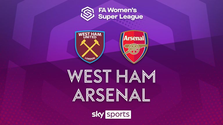 Highlights of the WSL match between West Ham and Arsenal