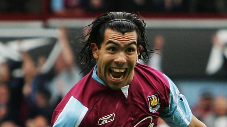 carlos tevez west ham shirt