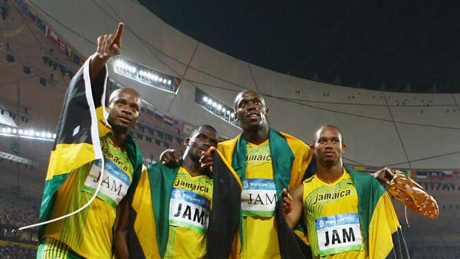 Jamaica smash relay record Olympics News Sky Sports