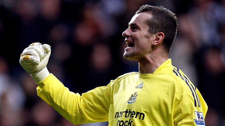 Shay Given provides the pass for Newcastle's opening goal.