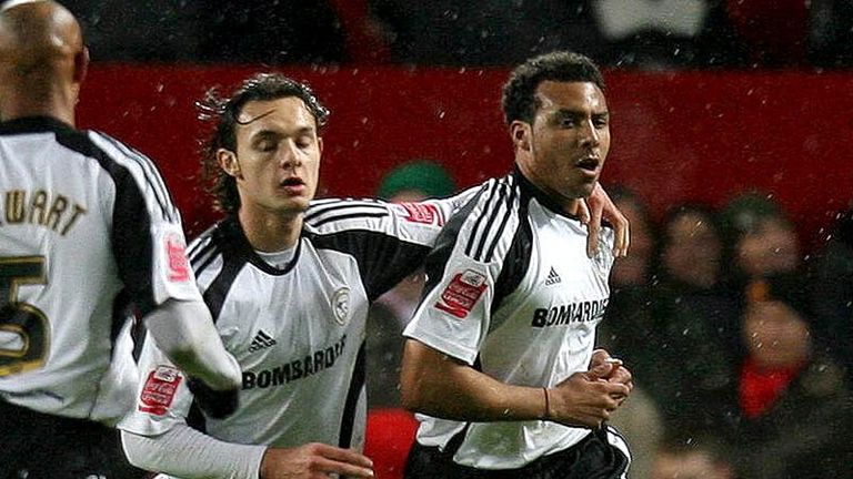 Giles Barnes scores twice in the last ten minutes reduce the deficit.