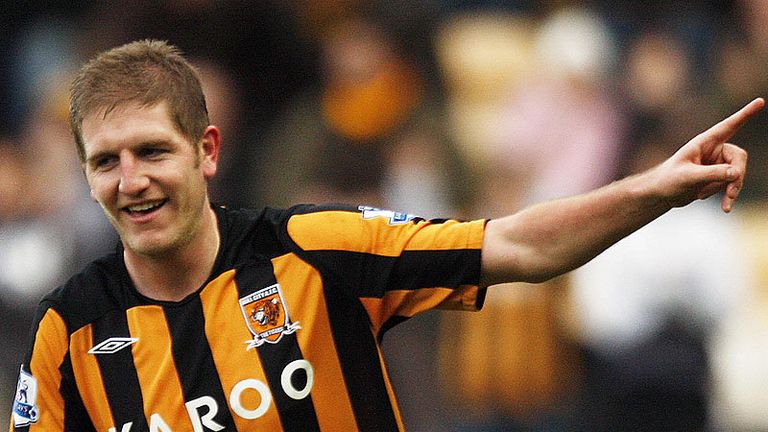 15th minute: Turner celebrates putting Hull in front against Millwall.
