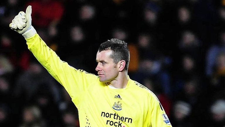 Shay Given waves to the Newcastle United supporters after the FA Cup clash with Hull City.