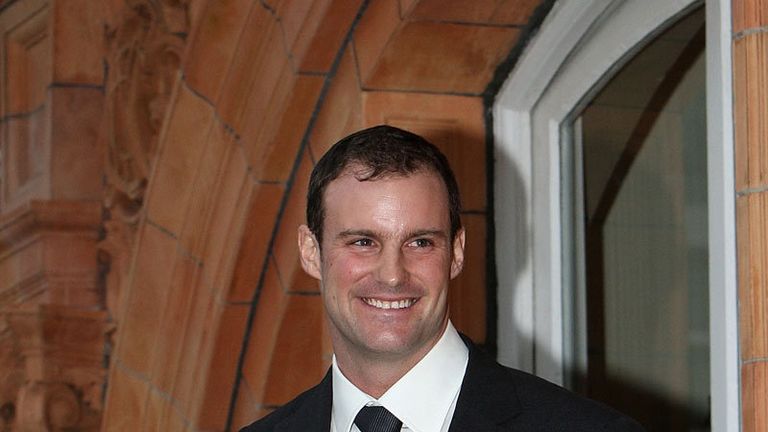 Posing on Lords balcony after being appointed captain