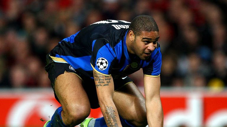 Adriano rues a missed chance as Inter crash out of the Champions League.