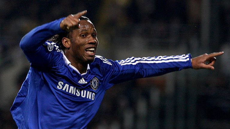 83rd minute: Didier Drogba celebrates as his goal puts the tie beyond doubt.