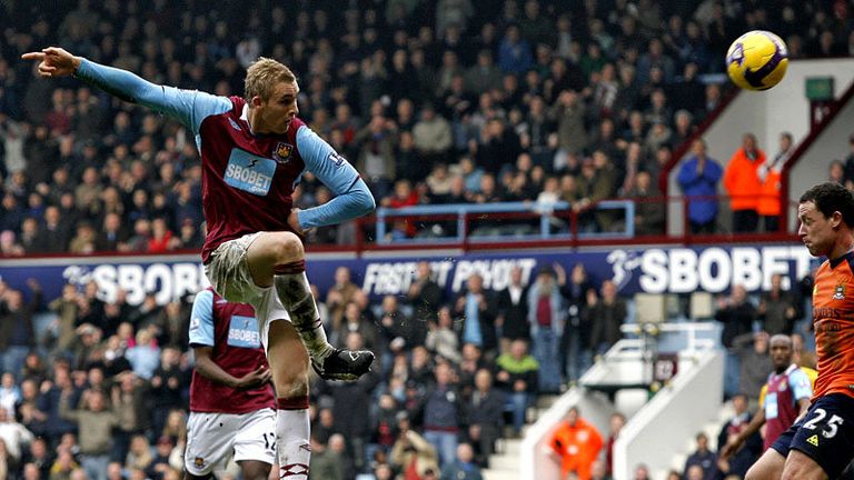 71st minute: Jack Collison hits home the rebound after Savio forces a save from Shay Given.