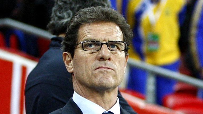 Fabio Capello ahead of the Englands clash.