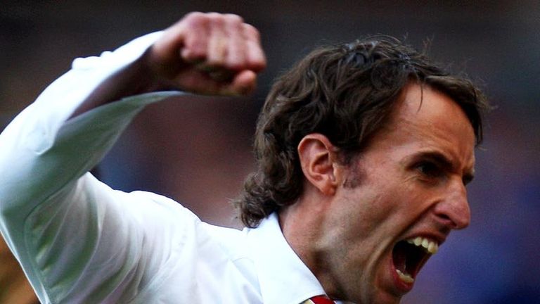 50th minute: Gareth Southgate reacts to Gary ONeils equaliser.