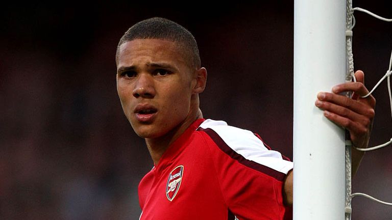 Arsenals 19-year-old defender is replaced at half-time following a costly first-half slip.