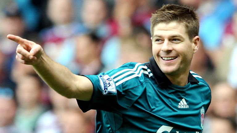 Steven Gerrard nets a brace at Upton Park against West Ham.