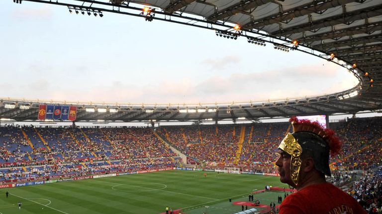 The Stadio Olimpico ahead of the Champions League final.