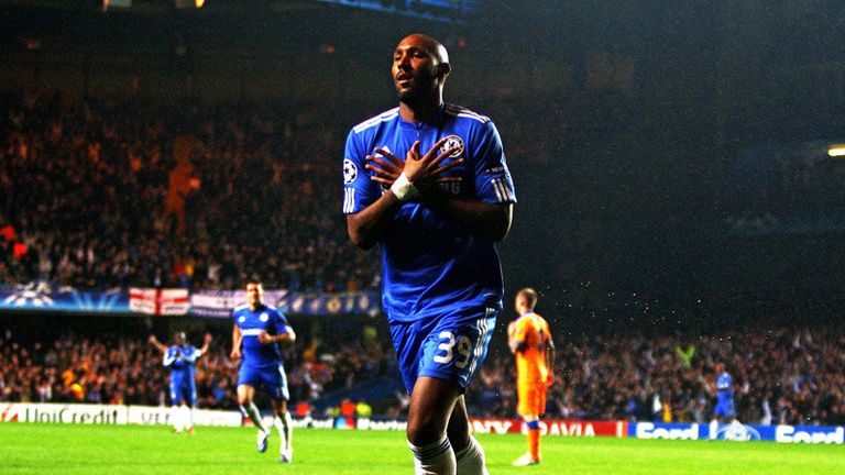 Anelka wheels away, claiming his third goal of the season.