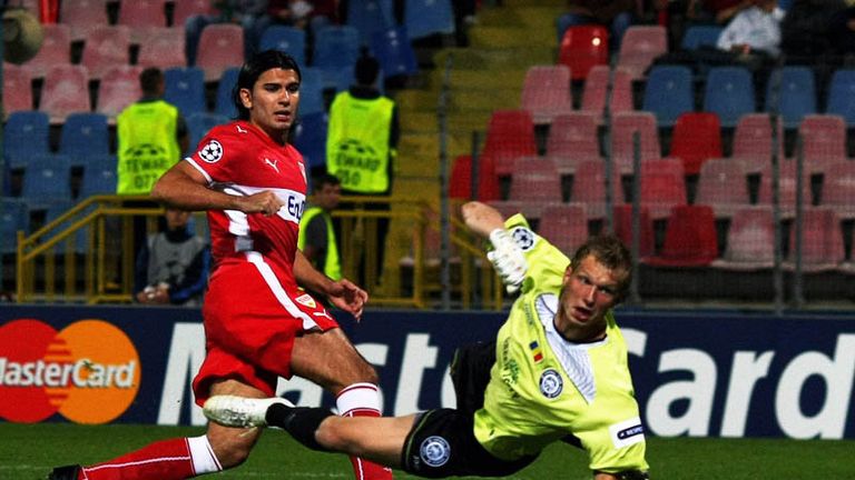 Serdar Tasci opens the scoring for Stuttgart.