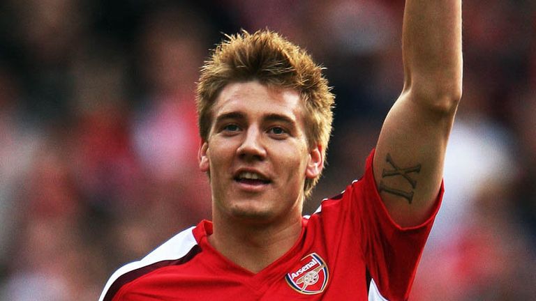 Nicklas Bendtner rounds off the performance for Arsenal with the sixth goal