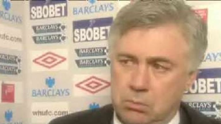 West Ham 1-1 Chelsea - Ancelotti