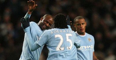 Patrick Vieira helped Manchester City to a 2-0 victory over struggling Bolton on his home debut.