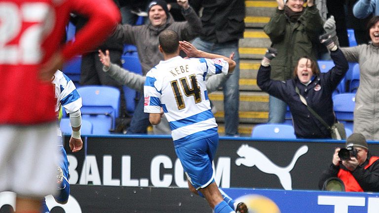 Jimmy Kebe puts Reading in front after just one minute