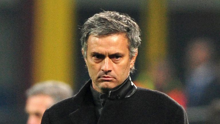 Jose Mourinho remains unmoved by events during the match against his former side
