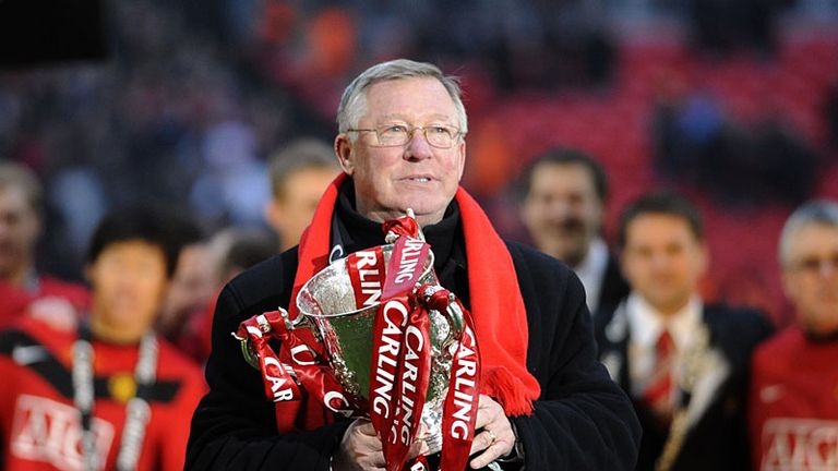 Sir Alex Ferguson gets his hands on some more silverware for Manchester United