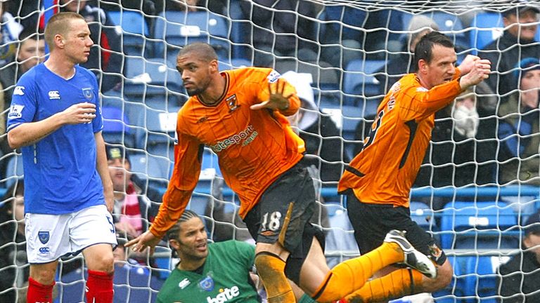 Folan on fire: Caleb Folan puts Hull City in front.