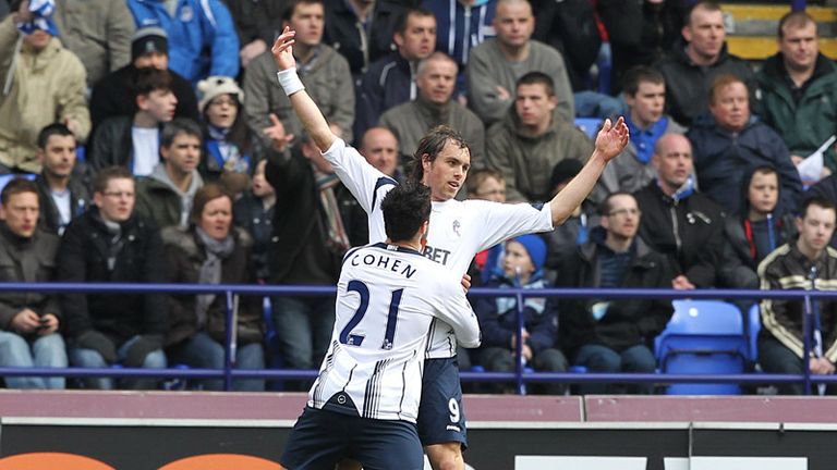 Johan Elmander puts Bolton ahead with a cool finish