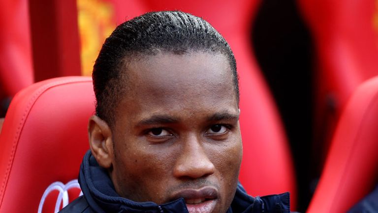 Drogba starts the game on the bench