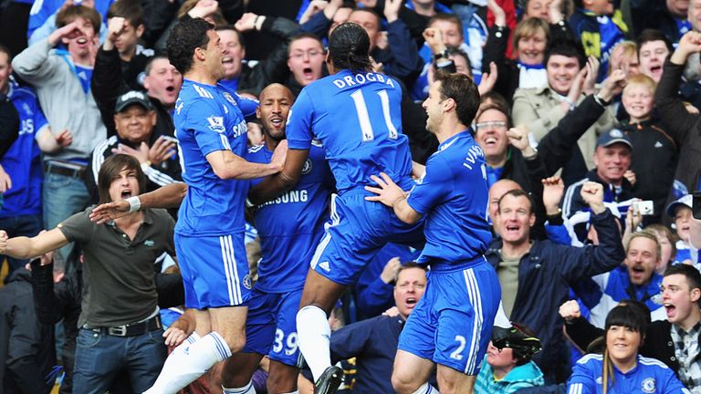 Nicolas Anelka puts Chelsea in front after six minutes