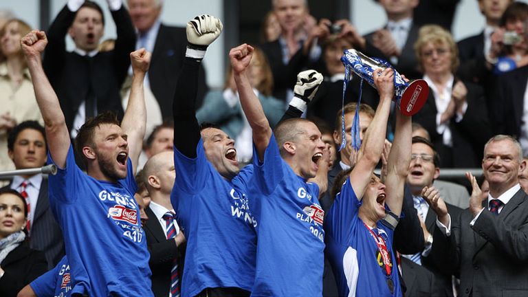 Tasting glory: Millwall celebrate their win