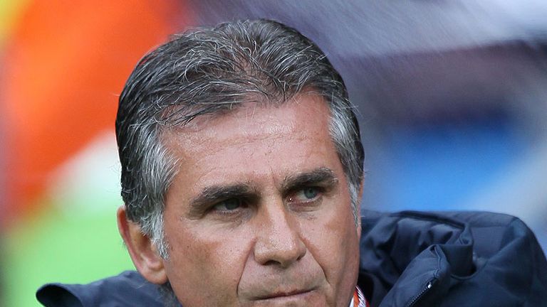 Carlos Queiroz watches his Portugal side draw with Ivory Coast