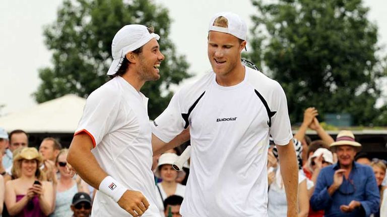 Upsetting number one seeds in mens doubles