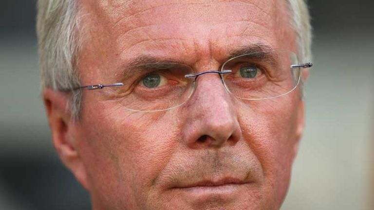 Sven Goran Eriksson looks thoughtful