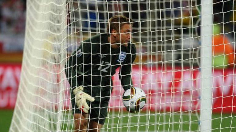 It is agony for keeper Robert Green after he lets slip a long-range effort from Clint Dempsey to make it 1-1.