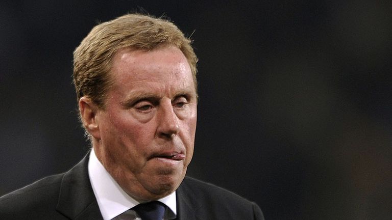 Harry Redknapp looks fuming as he marches down the tunnel at half-time