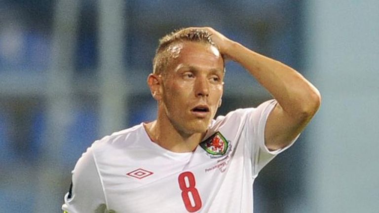 Bellamy looks dejected as Wales struggle