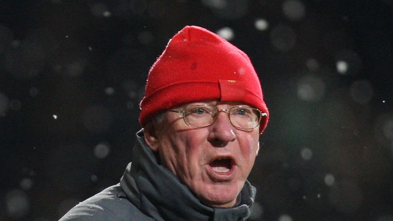 Sir Alex Ferguson is less than impressed as Manchester United are torn to shreds by West Ham