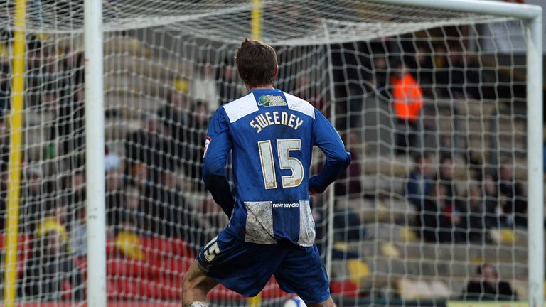 Antony Sweeney puts Hartlepool in front against Watford