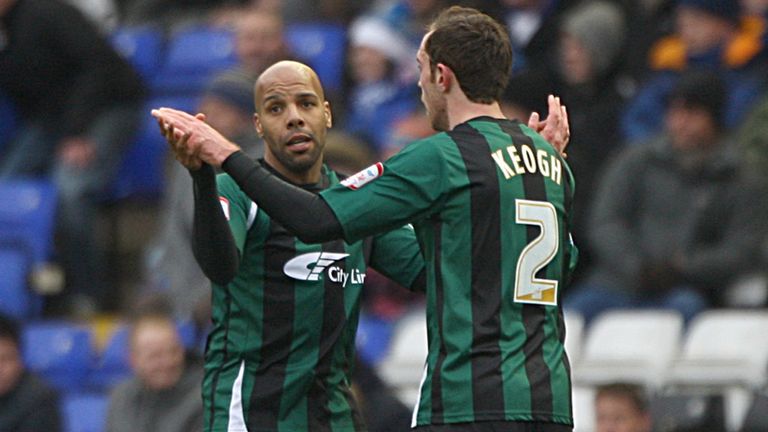 Marlon King celebrates the opening goal