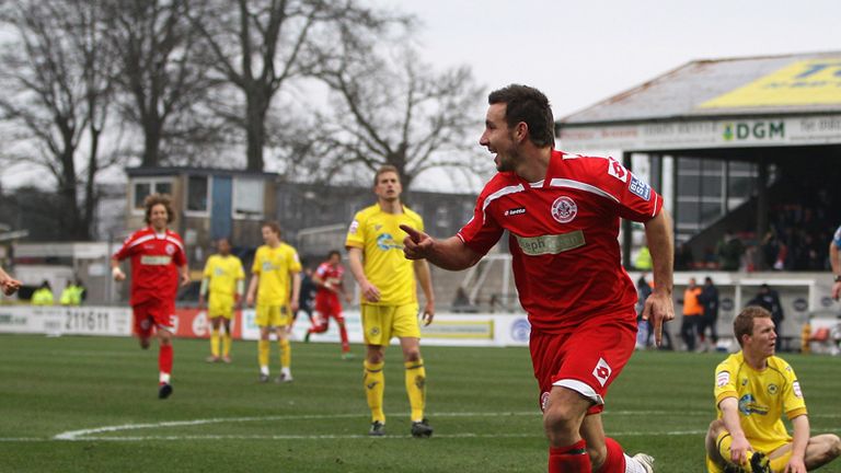 Matthew Tubbs gives Crawley the lead against Torquay