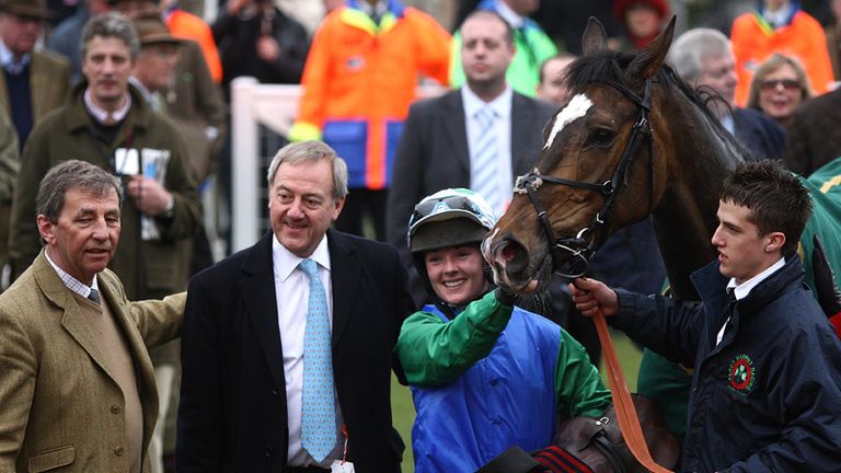 Johnson: In the Cheltenham winners' enclosure last March