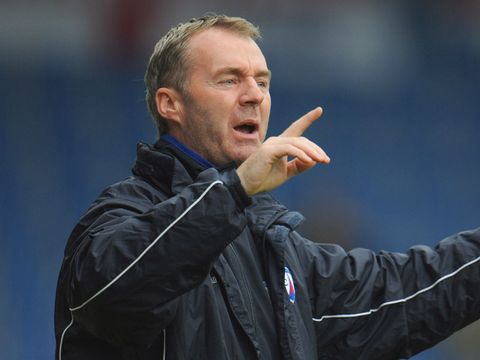 Image of Sheridan: Shows two trialists the door