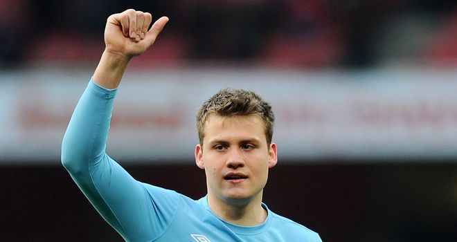 Simon Mignolet: Suffered a broken nose in a clash with Emile Heskey