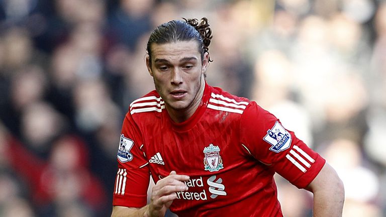 Andy Carroll making his Liverpool debut