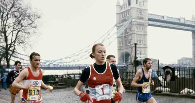 Waitz on the way to victory in London in 1983